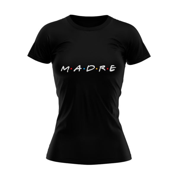 camiseta-negra-mujer-madre-estilo-friends